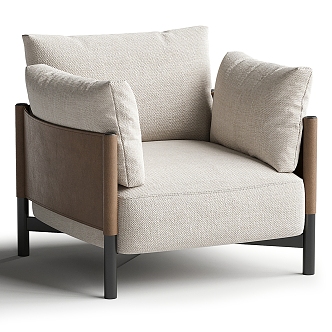 Modern single sofa 3d model