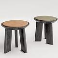 Modern stool low stool corner table 3d model