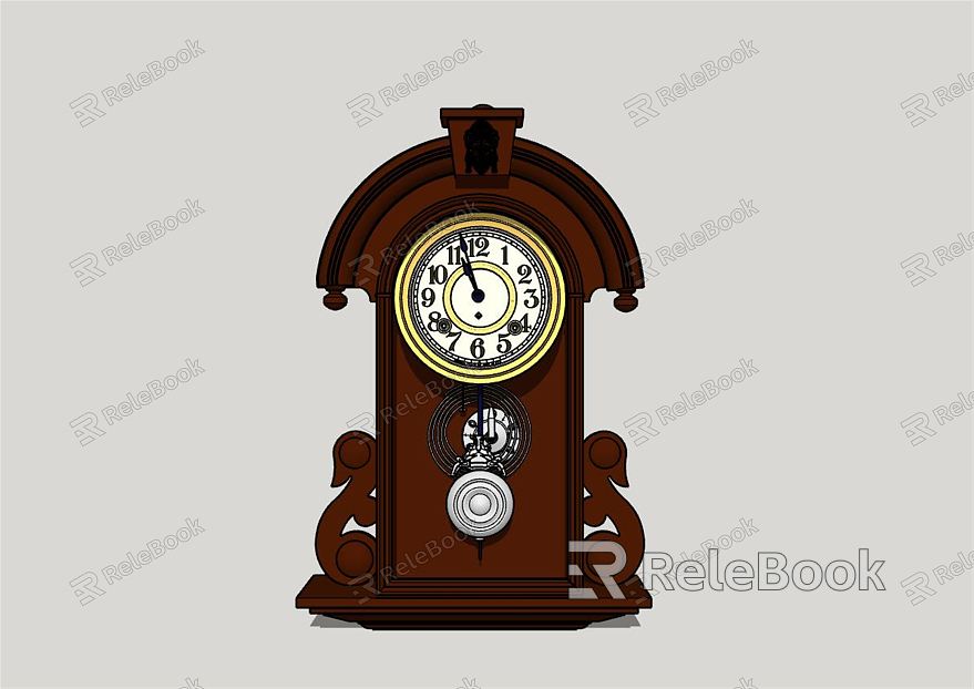 European-style clock classical antique clock clock model