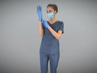 Doctors, Medical Staff, Nurses 3d model