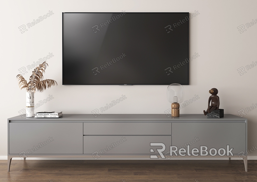 Modern TV Cabinet LCD TV Wood Floor Cabinet model