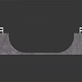 Wooden Skateboard Ramp Building With White Railings And Double Slopes