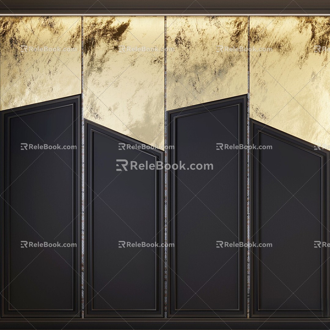 Other Wall Decorative Panel Suede Fabric 3d model