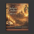 Catholic Religion Mexico Book Cover With Virgin Mary Image And Church Building