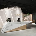 Modern Front Desk 3d model