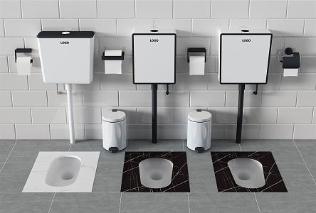 Modern Squat Toilet Rock Plate Squat Toilet 3d model