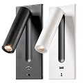 Contemporary Adjustable Arm Wall Lamps With Black White Metal Finishes And Modern Design