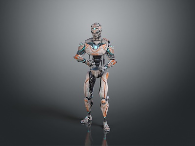 Robot Assistant Small Robot Butler Robot Butler Figure Game Figure 3d model