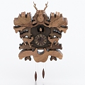 Vintage wall clock wall clock alarm clock 3d model