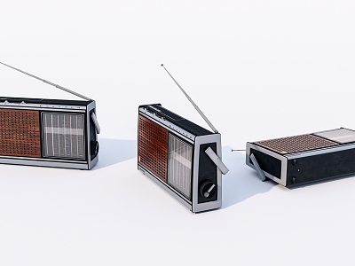 modern radio old radio equipment old objects model