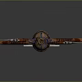 Medieval Shield Ancient Shield Defensive Weapon Ancient Shield Iron Shield Protective Shield Wooden Shield 3d model