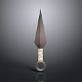 Tactical Weapon Featuring Pointed Metal Tip And Wrapped Handle With Circular Ring