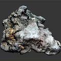 Organic Wooden Stone With Rough Surface And Blue Gray Brown Natural Texture