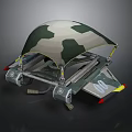 Advanced Space Lander Parachute System With Mechanical Components For Space Exploration