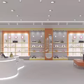 AISERIN Shoe Store Modern Interior With Shoe Shelves Display And Green Plants