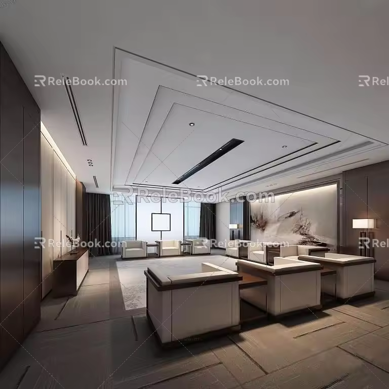 Reception Room 3d model