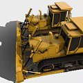 Yellow Tracked Bulldozers Powerful Heavy Machinery For Construction Sites