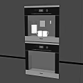 Modern embedded water dispenser oven 3d model