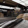 4S Car Dealership Showroom With Modern Interior And Vehicle Display Area