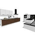 Modern Kitchen Interior With Stylish Cabinets Island Countertop And Appliances