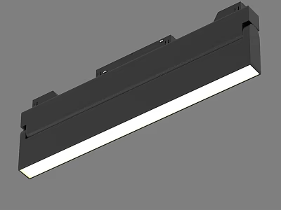 Modern Black Slim LED Downlights And Spotlights With White Light Ceiling Fixture 3d model