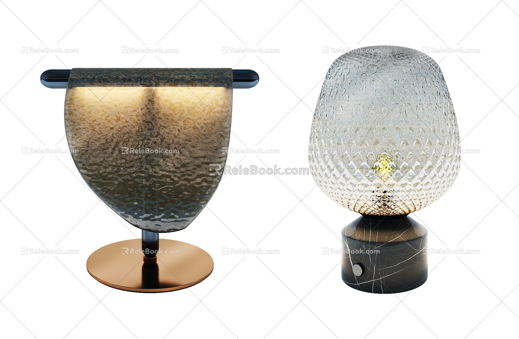 Modern table lamp 3d model