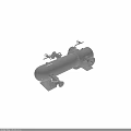 Precision Engineered Industrial Stainless Steel Cylindrical Heat Exchanger With Pipes And Connections