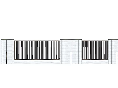 Modern Feature Wall Design With Vertical Slats And Textured Architectural Details 3d model