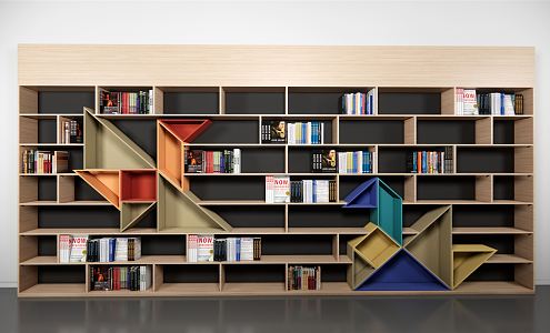 Modern Bookcase Fashion Bookcase 3d model