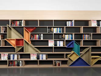 Modern Bookcase Fashion Bookcase 3d model