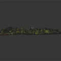 Scenic Aerial Landscape Model With Trees Buildings Pond And Rolling Terrain