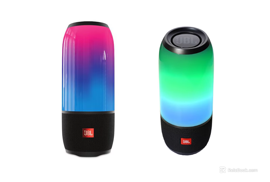 JBL Wireless Speakers With Colorful Gradient LED Lights And Modern Design 3d model 