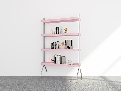 Modern Bookshelf Floor Bookshelf Storage Rack Display Rack Decorative Rack Bookshelf Shelf 3d model