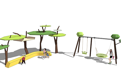 Children's equipment Modern play equipment 3d model