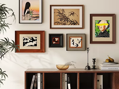 Antique Hanging Painting Furnishings 3d model