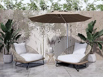 Modern outdoor sofa 3d model
