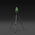 Green Industrial Measuring Equipment With Tripod Stand For Construction Applications