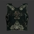 Ornate Black Vest With Intricate Decorative Patterns And Embroidery Details