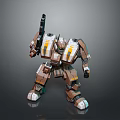 Modern Robot Mech Warrior Mech Soldier Machine Battlearm Mechanical Battlearm 3d model