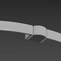 Modern Metal Furniture Handle With Sleek Surface And Simple Design For Cabinets