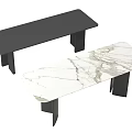 Modern dining table 3d model