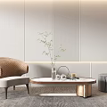 Modern single sofa 3d model