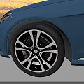 Blue Car 3D Rendered Images With Interior Exterior Wheels And Design Details From Various Angles