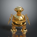 Robot Robot Assistant Small Robot Robot Butler Robot Butler Figure Game Figure 3d model