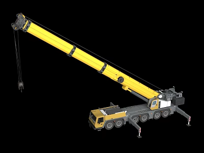 Modern engineering truck-heavy truck crane-heavy crane 3d model Modern engineering truck-heavy truck crane-heavy crane 3d model