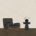 Simple Single Sofa 3d model