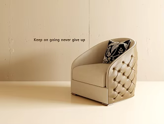 Modern American Single Sofa 3d model