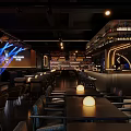 Modern Bar Interior Design With Warm Lighting Cozy Seating And Wine Racks