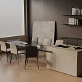 Modern table combination 3d model