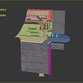 Heavy Duty Industrial Equipment Featuring Multi Layered Metal Frames And Platform Structures